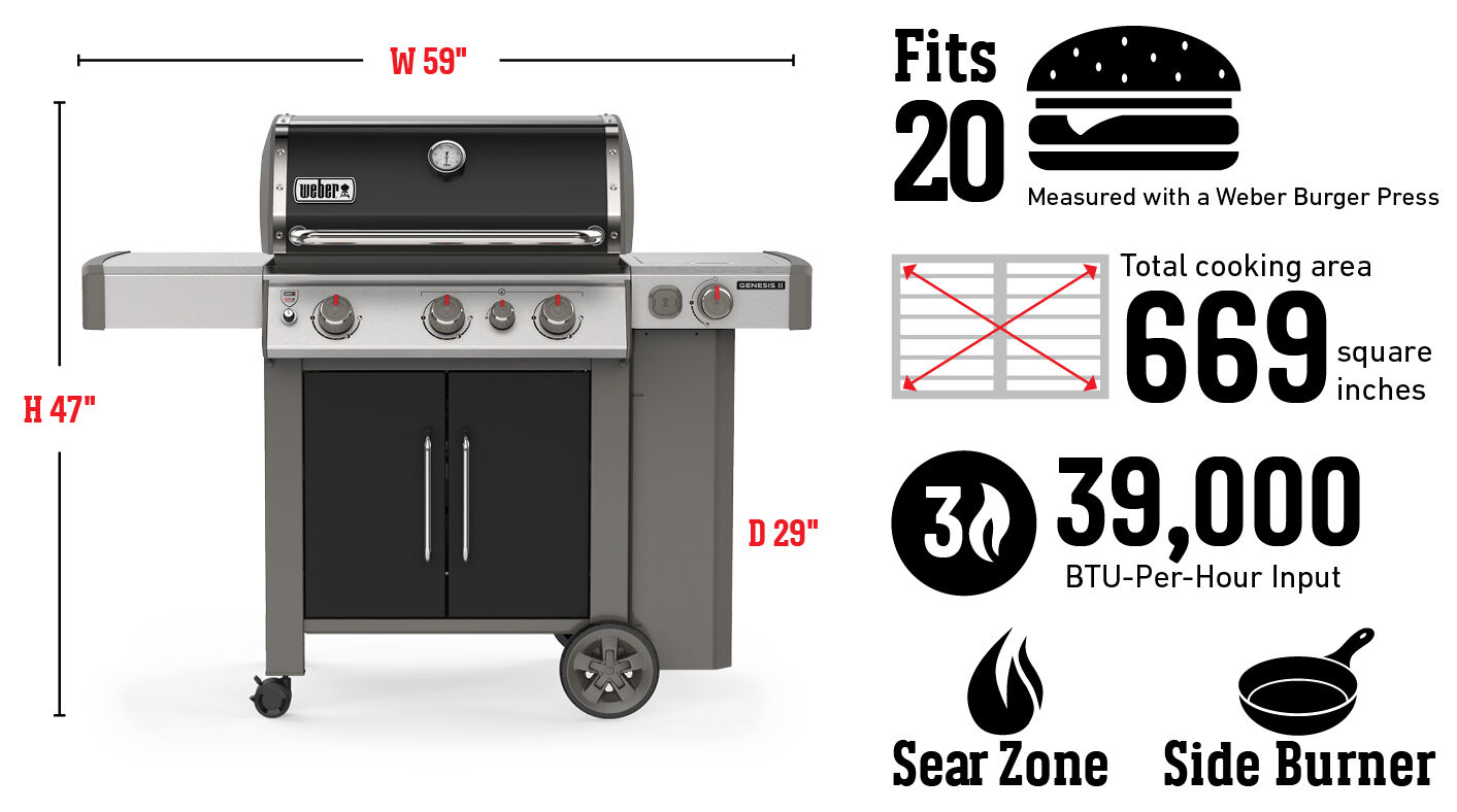 Barbecue au gaz Genesisᴹᴰ II E-335